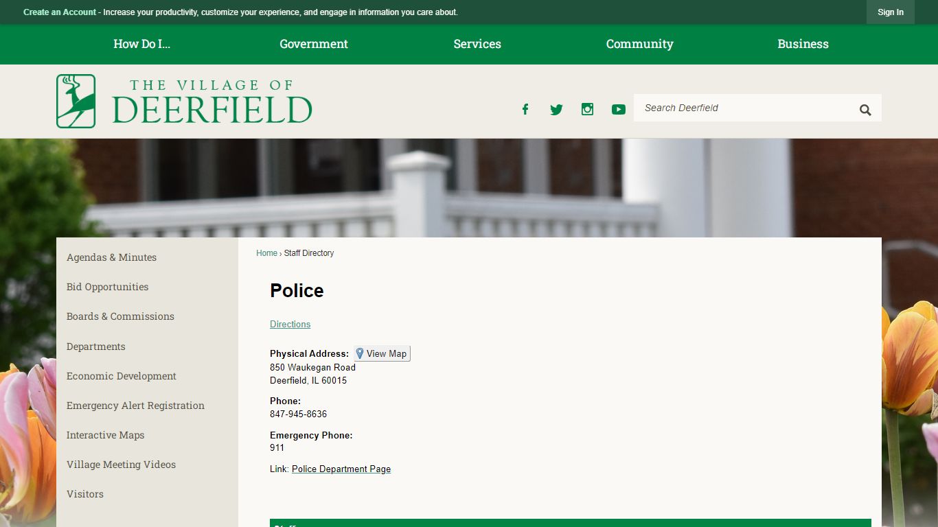 Staff Directory • Deerfield, IL • CivicEngage